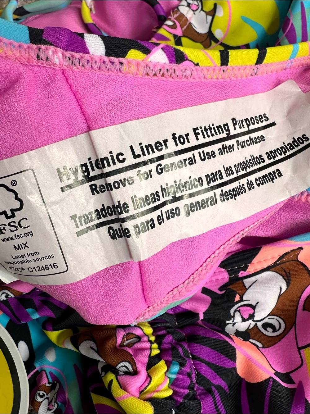 Women’s One-Piece Buc-ee’s Swim Suit - Bright Multi Floral Print - Picture 5 of 6